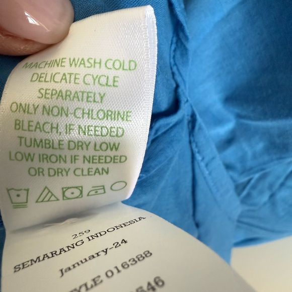 Elegant Blue Women's Dress - Picture 7 of 9